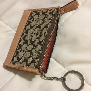 Coach key ring coin purse